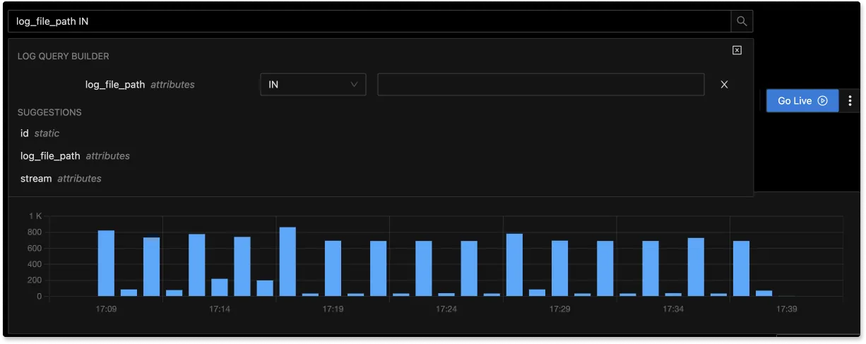 Advanced Log Query Builder in SigNoz