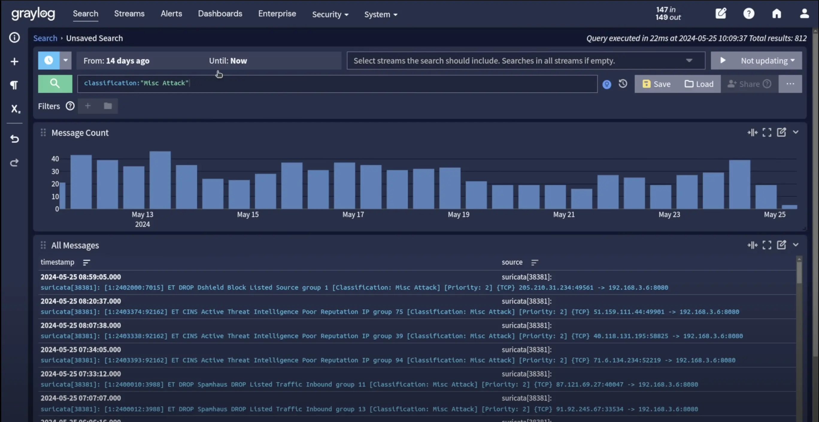 Search for a particular log in Graylog